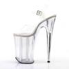 Pleaser - INFINITY908MG Sandale à bride à la cheville, Pole dance chaussures - Chaussures de pole dance - Transparent Product image